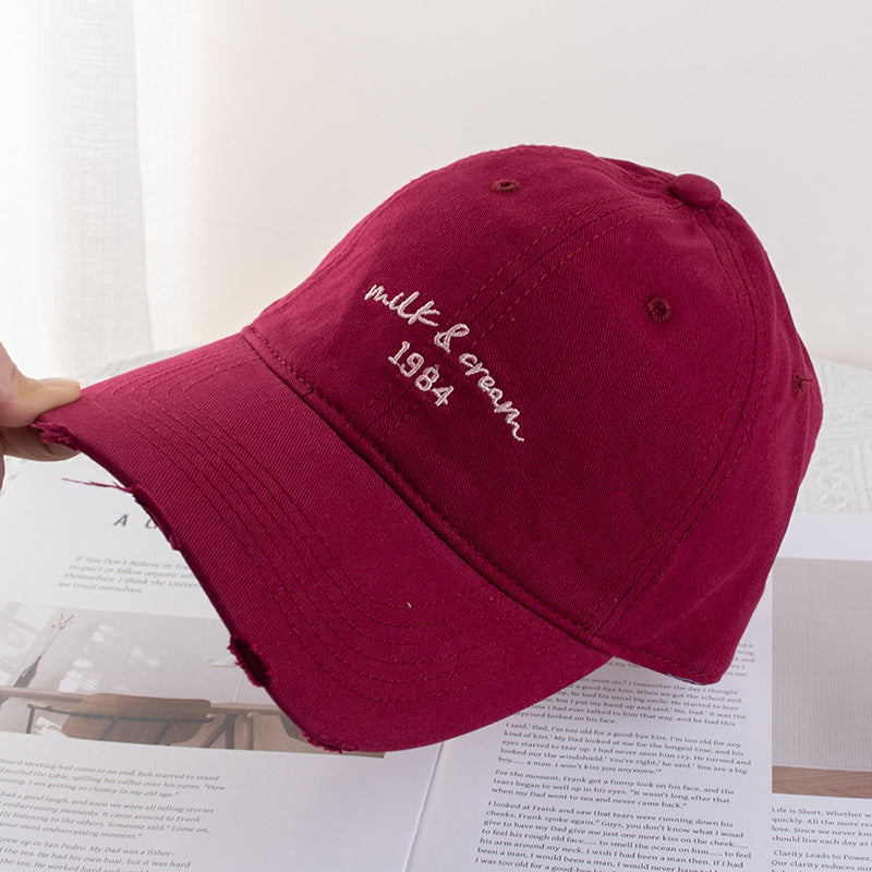 Wholesale Baseball Cap Simple Face Shown Small Wide-brimmed Soft-top Hat